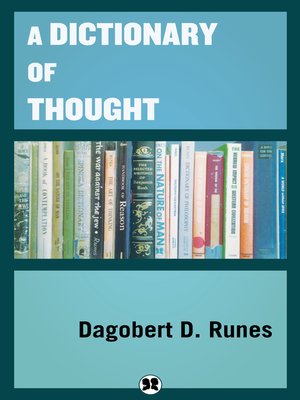 cover image of A Dictionary of Thought